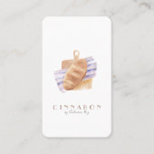 ミニマル |水彩 |ベーカリー |カテラー 名刺 (正面)