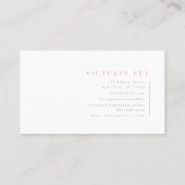 ミニマル |水彩 |ベーカリー |カテレ |ケーキ 名刺 (裏面)