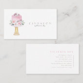 ミニマル |水彩 |ベーカリー |カテレ |ケーキ 名刺 (正面/裏面)