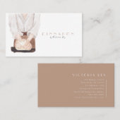 ミニマル |水彩 |ベーカリー |ケータリング・ブシン 名刺 (正面/裏面)