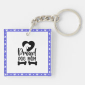 ミニマル「犬のムーム」アクリル酸キーチェーン キーホルダー (裏面)