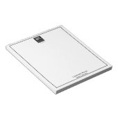 ミニマル、白黒企業の ノートパッド (アングル)