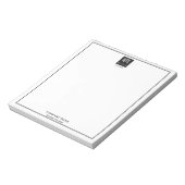 ミニマル、白黒企業の ノートパッド (回転)