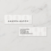 ミニマル |矢印パターン スキニー名刺 (正面/裏面)