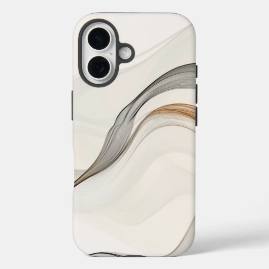 ミニマル | 繊細なリーフと分岐のスケッチ Case-Mate iPhoneケース (裏面)