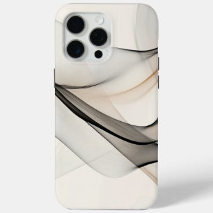 ミニマル   繊細なリーフと分岐のスケッチ iPhone 15 PRO MAXケース