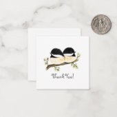 ミニマル《鳥》アメリカゴガラサンキューノーテカード ノートカード (正面/裏面インサイチュ)