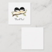 ミニマル《鳥》アメリカゴガラサンキューノーテカード ノートカード (正面/裏面)