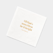 ミニマル All That’s Unwritten Be It Bright 箔ナプキン (左)
