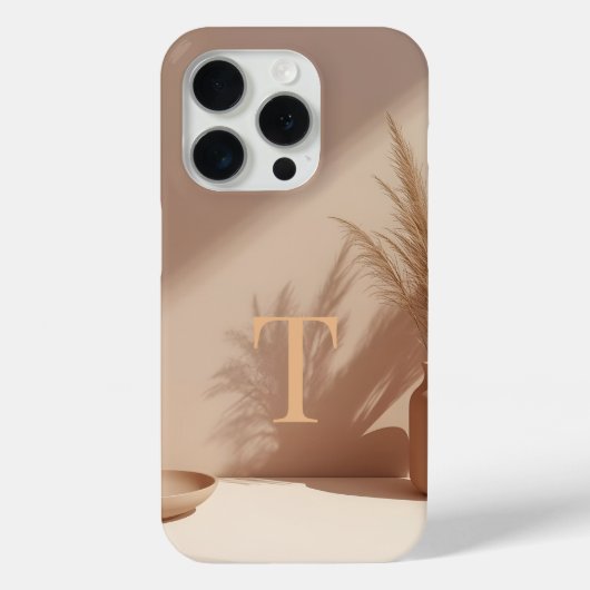 ミニマル Letter T スマホケース - 穏やかな抽象的デザイン Case-Mate iPhoneケース (裏面)
