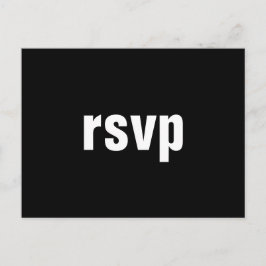ミニマル「rsvp」ポストカード ポストカード