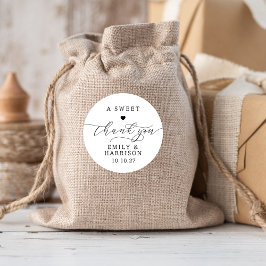 ミニマルA Sweet Thank You Script 結婚's ラウンドシール