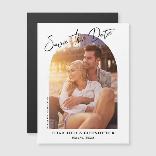 ミニマルArch日付写真磁気カードを保存 (正面/裏面)