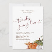 ミニマルArch Photo Burgundyのディナ感謝してい与えー 招待状 (正面)