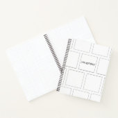 ミニマルB&W勇気付けられるノート ノートブック (内部)