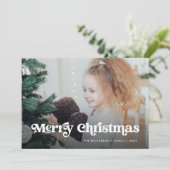 ミニマルBoho / Merry Christmas 数々の Photo シーズンカード (スタンド正面)