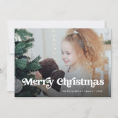 ミニマルBoho / Merry Christmas 数々の Photo シーズンカード (正面)