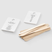 ミニマルBWモノグラム山花結婚の ハンドファン (組立なし)