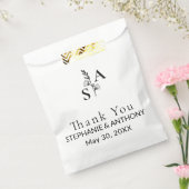 ミニマルBWモノグラム山花結婚の フェイバーバッグ (封をした状態)