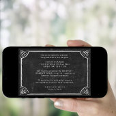 ミニマルChalkboard写真卒業BBQパーティー 招待状