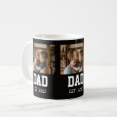 ミニマルDad Establishedフォト 父の日ギフト コーヒーマグカップ (正面左)