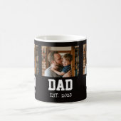 ミニマルDad Establishedフォト 父の日ギフト コーヒーマグカップ (中央)