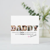 ミニマルDADDYフォトコラージュお父さんの日 カード (スタンド正面)