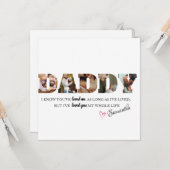 ミニマルDADDYフォトコラージュお父さんの日 カード (正面/裏面インサイチュ)