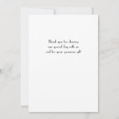 ミニマルDeco Whiteありがとうご結婚ざい サンキューカード (裏面)