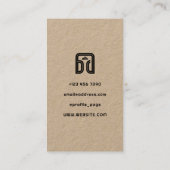 ミニマルDJヘッドフォンロゴ 名刺 (裏面)