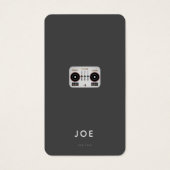 ミニマルDJロゴ名刺 (正面)