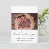 ミニマルDouble the joy twins photo 案内状 (スタンド正面)