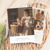 ミニマルFeliz Navidadのスペインのクリスマスフォト シーズンカード