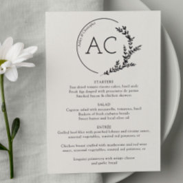 ミニマルFolids Frameソフトホワイト結婚式 メニュー