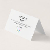 ミニマルGoogleレビューカード 名刺 (正面)