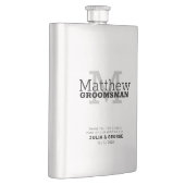 ミニマルGROOMSMANパーソナライズされたスキットル フラスク (右)