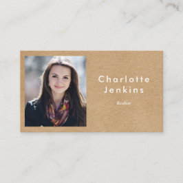 ミニマルKraftモダンプロフェッショナル写真 名刺