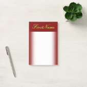 ミニマルMaroonの背景と明るい緑の名前 ポストイット (オフィス)