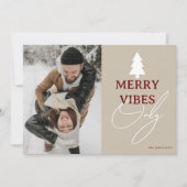 ミニマル'Merry Vibes Only Photo クリスマス (正面)