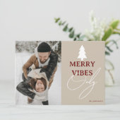 ミニマル'Merry Vibes Only Photo クリスマス (スタンド正面)