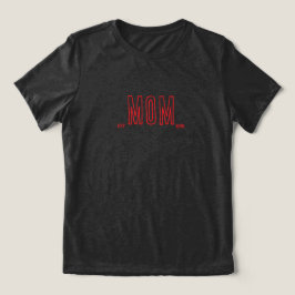 ミニマルMOM – カスタマイズ可能な年 トライブレンドTシャツ