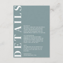 ミニマルMorning Skyの結婚詳細エンクロージャカード エンクロージャーカード