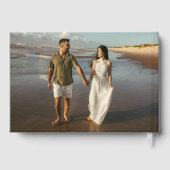 ミニマルPalm Tree Photo結婚's ゲストブック (裏面)