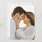 ミニマルPalm Tree Photo結婚's 招待状 (裏面)