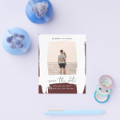 ミニマルPHOTO日付の保存 – 予算シンプル額 チラシ (シングル)