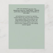 ミニマルPHOTO日付の保存 – 予算シンプル額 チラシ (裏面)