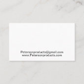 ミニマルQRコードありがとうご用件 名刺 (裏面)