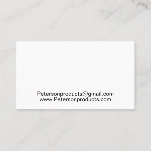 ミニマルQRコードありがとうご用件 名刺 (裏面)