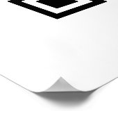 ミニマルQRコードスキャンMeビジネス ポスター (角)