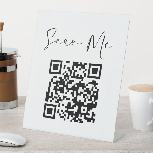 ミニマルQRコードスキャンMeビジネス 台座サイン (インサイチュ)